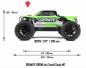 Preview: ARA2102T3 Arrma GRANITE GROM MEGA 4x4 Grün